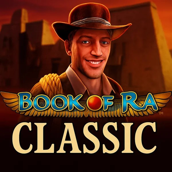 Book of Ra Classic online game logo by Novomatic on rouletino.com.es