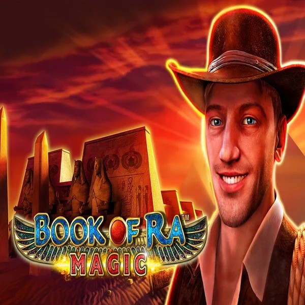 Book of Ra Magic online game logo by Greentube on rouletino.com.es